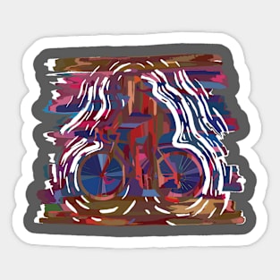 Retro Vintage Bike Helmet Gift for Women Sticker